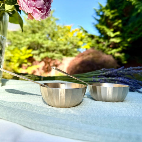 Kansa Fluted Bowl Set - Aurevaa