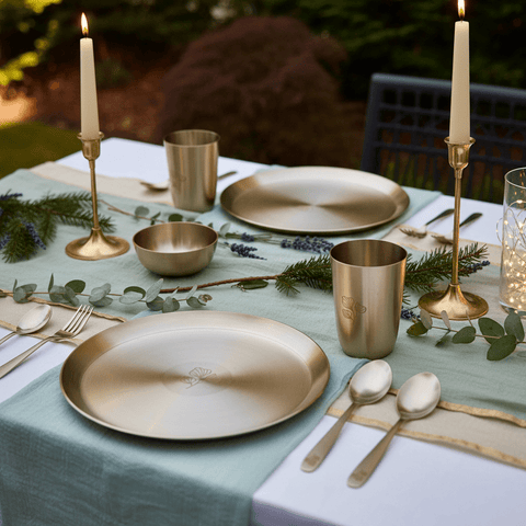Thanksgiving Table Décor Ideas with Kansa and Brass - Aurevaa