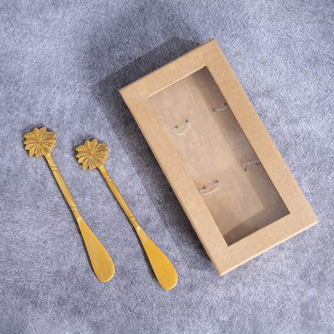 Palm Brass Butter Knives