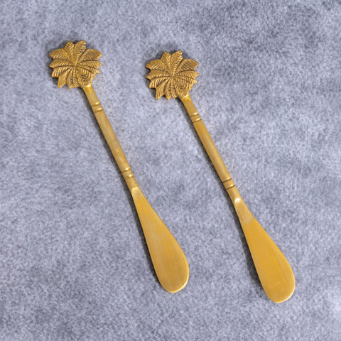 Palm Brass Butter Knives