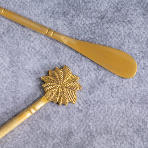 Palm Brass Butter Knives