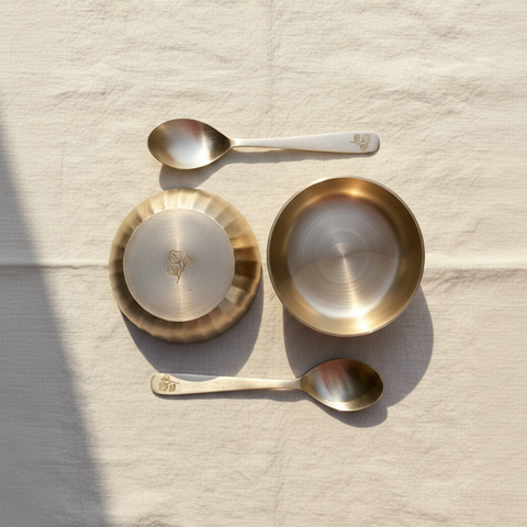 Kansa fluted Dessert Bowl Set