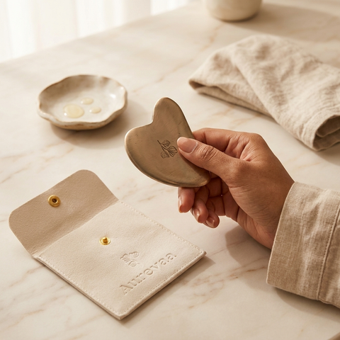 Kansa Gua Sha Facial Massage Tool