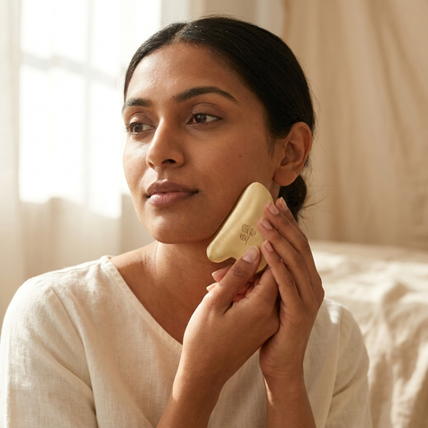 Kansa Gua Sha Facial Massage Tool