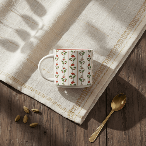 Blossom Vine Ceramic Mug - Aurevaa