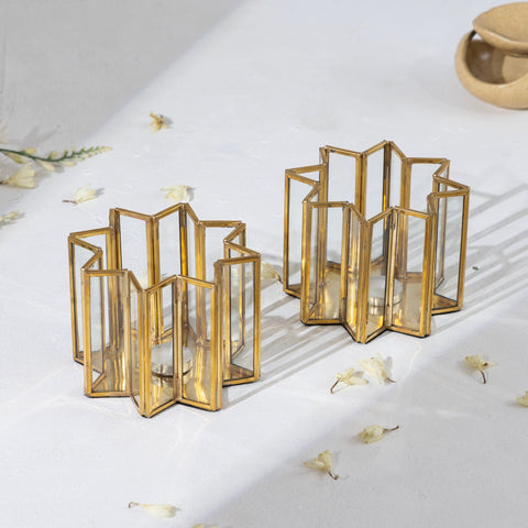 Golden Star Votives - Aurevaa