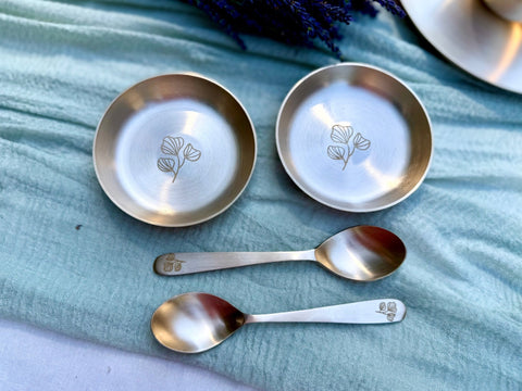 Kansa Dessert Bowl Set - Aurevaa