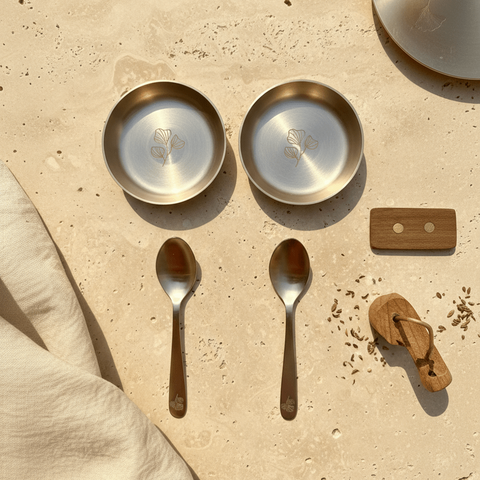 Kansa Dessert Bowl Set - Aurevaa