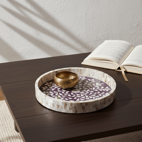 Violet Bloom Tray - Aurevaa