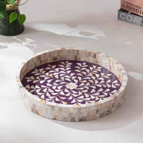 Violet Bloom Tray - Aurevaa