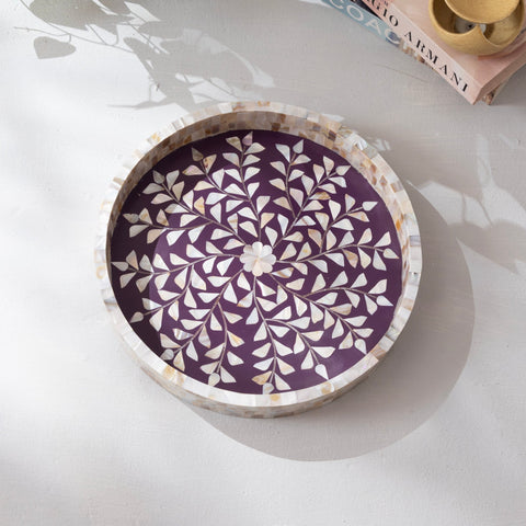 Violet Bloom Tray - Aurevaa